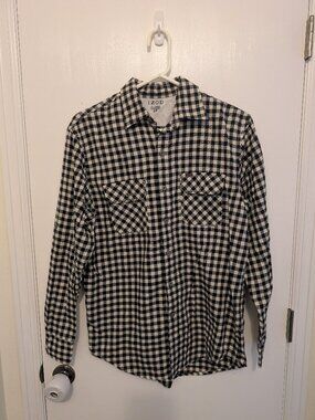 Gingham Print Button-up Men's shirt